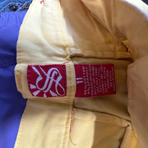 Vibrant Yellow Bermuda Shorts with Textured Fabric - Picture 6 of 6